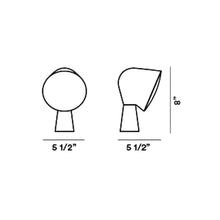 Load image into Gallery viewer, Binic LED Table Lamp - line drawing.
