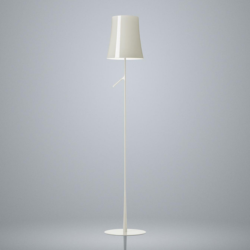 Birdie Lettura LED Floor Lamp in White.