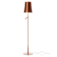 Load image into Gallery viewer, Birdie Lettura LED Floor Lamp in Copper.
