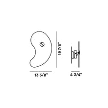 Load image into Gallery viewer, Bit 1 Wall Light - line drawing.

