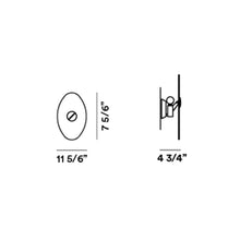 Load image into Gallery viewer, Bit 2 Wall Light - line drawing.
