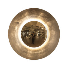 Load image into Gallery viewer, Blaze LED Wall Light in Large/Gold Leaf.
