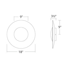 Load image into Gallery viewer, Blaze LED Wall Light - line drawing.
