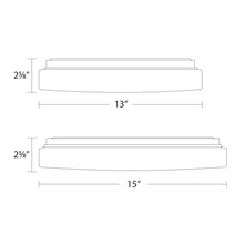 Load image into Gallery viewer, BLO G2 LED Ceiling/Wall Light - line drawing.
