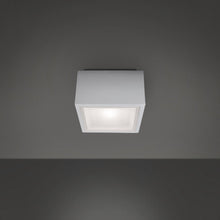 Load image into Gallery viewer, Bloc Outdoor LED Flush Mount Ceiling Light in Detail.
