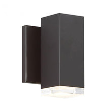 Load image into Gallery viewer, Block Outdoor LED Wall Light in Black (1-Light).
