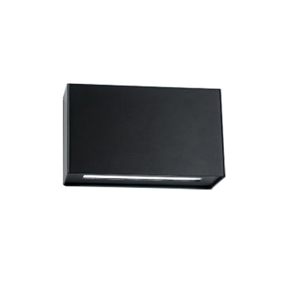 Blok LED Wall Light in Black.