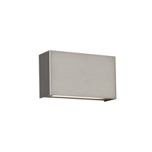Load image into Gallery viewer, Blok LED Wall Light in Satin Nickel.
