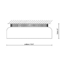 Load image into Gallery viewer, Aspen C40 Semi Flush Mount Ceiling Light - line drawing.
