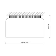 Load image into Gallery viewer, Aspen C40 Semi Flush Mount Ceiling Light - line drawing.
