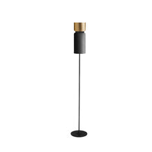 Load image into Gallery viewer, Aspen F17 Floor Lamp in Brass/Grey.
