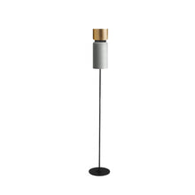 Load image into Gallery viewer, Aspen F17 Floor Lamp in Brass/Limestone.

