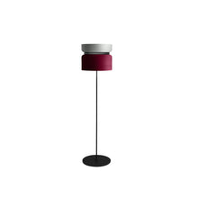 Load image into Gallery viewer, Aspen F40 Floor Lamp in Limestone/Merlot.
