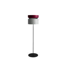 Load image into Gallery viewer, Aspen F40 Floor Lamp in Merlot/Limestone.
