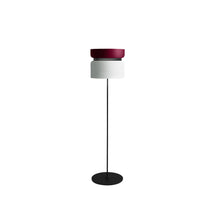 Load image into Gallery viewer, Aspen F40 Floor Lamp in Merlot/Snow.
