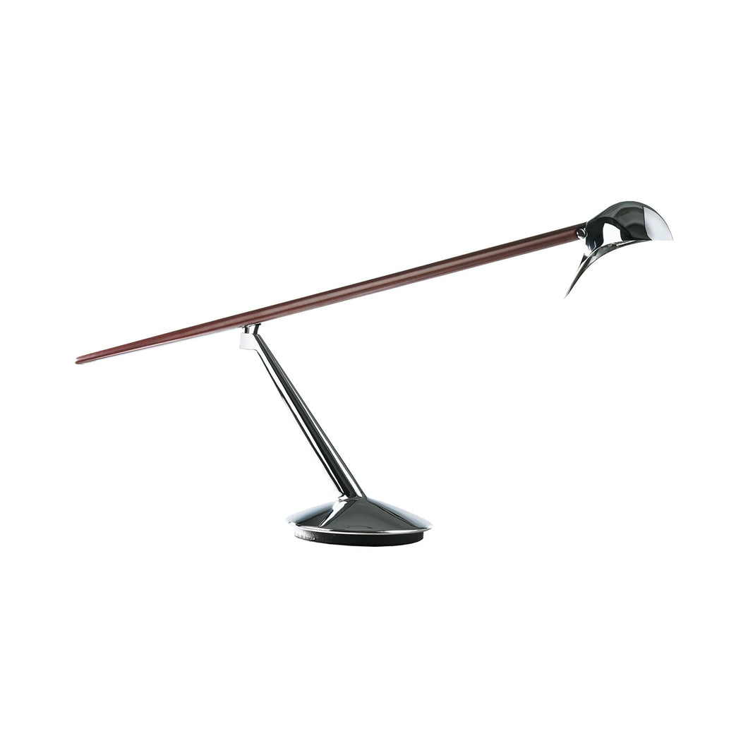 Bluebird T Table Lamp in Chrome.