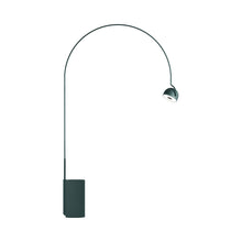 Load image into Gallery viewer, Bowee F LED Floor Lamp in Clear Turquoise.
