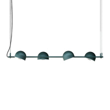 Load image into Gallery viewer, Bowee SH4 LED Linear Pendant Light in Clear Turquoise.
