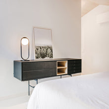 Load image into Gallery viewer, C_Ball T Table Lamp in bedroom.
