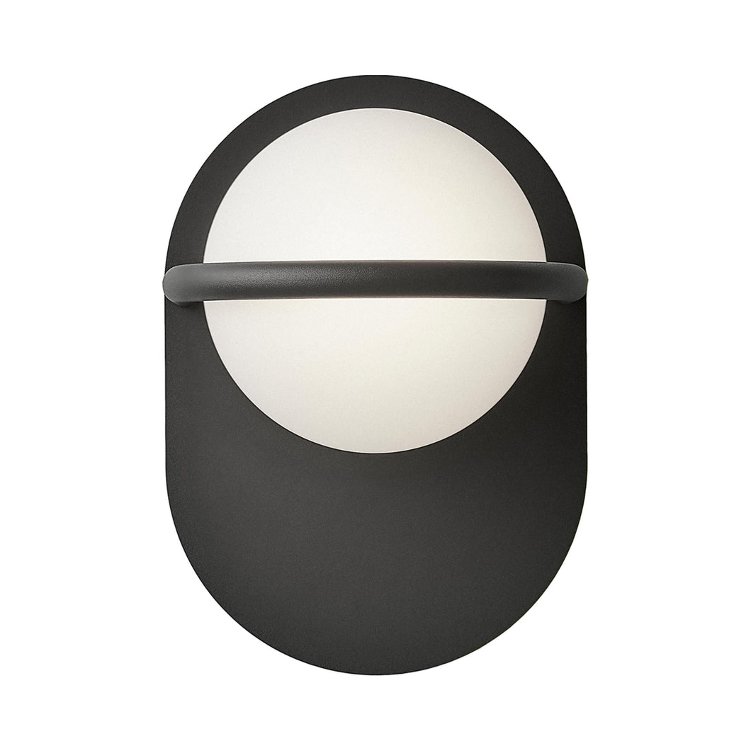 C_Ball W Wall Light in Black (1-Light).
