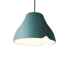 Load image into Gallery viewer, Ginkgo Pendant Light in Clear Turquoise (Medium).
