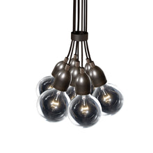Load image into Gallery viewer, Ilde Max S Multi Light Pendant Light in Bronze (7-Light).
