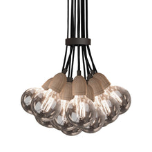Load image into Gallery viewer, Ilde Max S Multi Light Pendant Light in Wood (13-Light).
