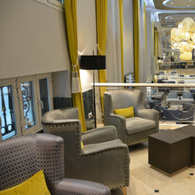 Load image into Gallery viewer, Lola F Floor Lamp in restaurant.
