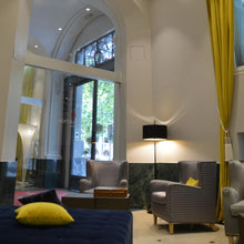 Load image into Gallery viewer, Lola F Floor Lamp in living room.
