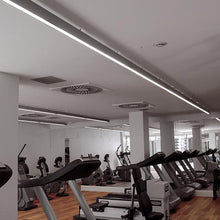 Load image into Gallery viewer, Marc C LED Semi Flush Mount Ceiling Light in gym.
