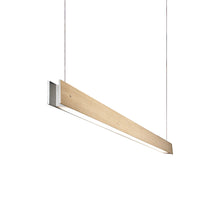 Load image into Gallery viewer, Marc Dos S LED Linear Pendant Light in Oak (Small).
