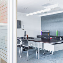 Load image into Gallery viewer, Marc S LED Linear Pendant Light in office.
