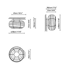Load image into Gallery viewer, Misko C/W Ceiling / Wall Light - line drawing.
