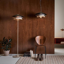 Load image into Gallery viewer, Overlay F Floor Lamp in living room.
