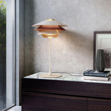 Load image into Gallery viewer, Overlay T Table Lamp in living room.

