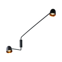 Load image into Gallery viewer, Speers Arm C LED Ceiling Light in Black (2-Light/Small).
