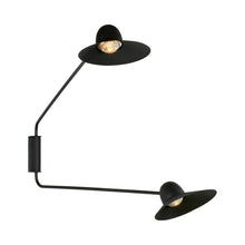 Load image into Gallery viewer, Speers Arm C LED Ceiling Light in Black (2-Light/Large).
