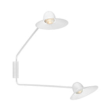 Load image into Gallery viewer, Speers Arm C LED Ceiling Light in White (2-Light/Large).
