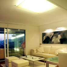 Load image into Gallery viewer, Veroca LED DIM Semi Flush Mount Ceiling Light in hotel.
