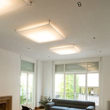 Load image into Gallery viewer, Veroca LED DIM Semi Flush Mount Ceiling Light in hotel.
