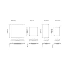 Load image into Gallery viewer, Veroca LED DIM Semi Flush Mount Ceiling Light - line drawing.
