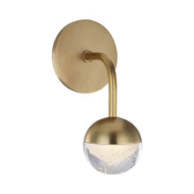 Load image into Gallery viewer, Boca LED Bath Wall Light in 1-Light/Aged Brass.

