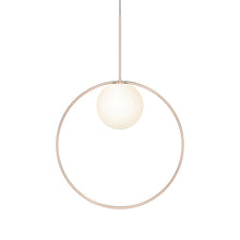 Load image into Gallery viewer, Bola Halo LED Pendant Light in Rose Gold/Large.
