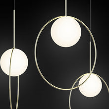 Load image into Gallery viewer, Bola Halo LED Pendant Light Detail.
