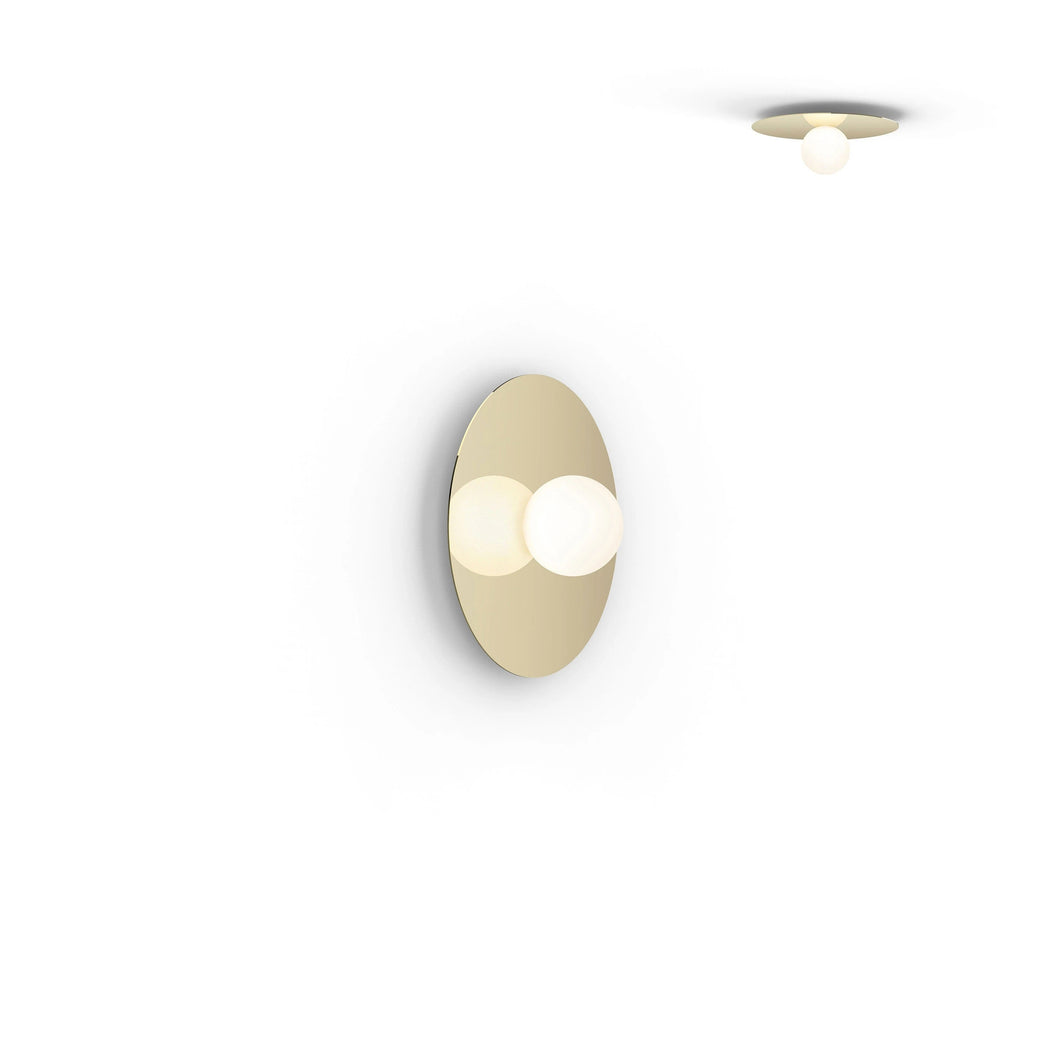 Bola LED Ceiling / Wall Light in Brass (Small).