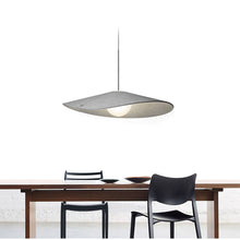 Load image into Gallery viewer, Bola LED Felt Pendant Light in dining room.
