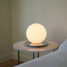 Load image into Gallery viewer, Bola Sphere LED Table Lamp in bedroom.
