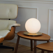 Load image into Gallery viewer, Bola Sphere LED Table Lamp in living room.
