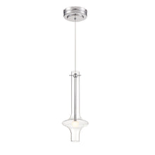 Load image into Gallery viewer, Bottleneck LED Pendant Light in Chrome.
