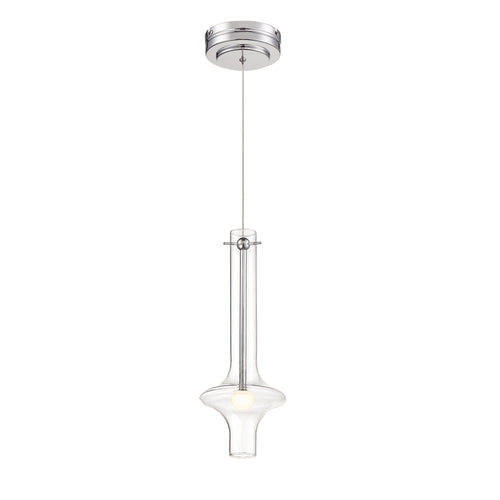 Bottleneck LED Pendant Light in Chrome.